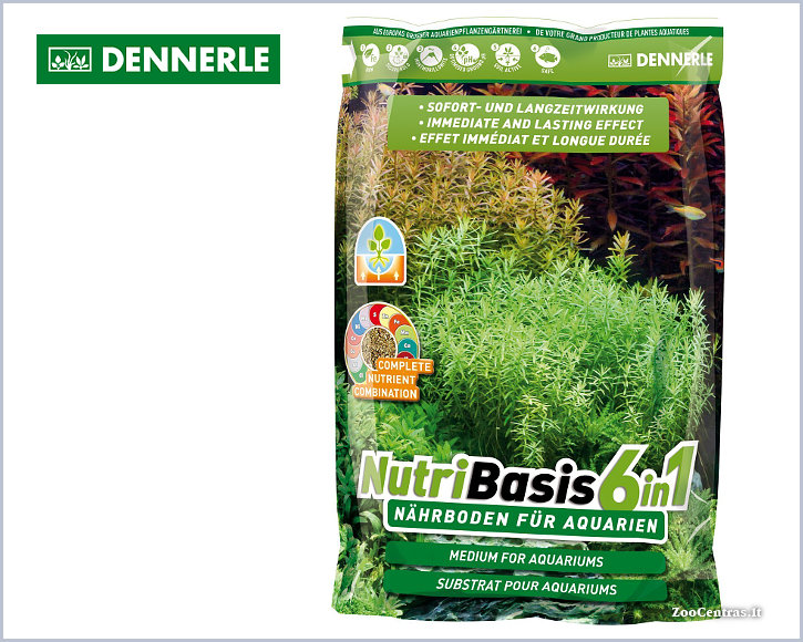 Dennerle - NutriBasis 6in1, Substratas akvariumo augalams 4,8 kg