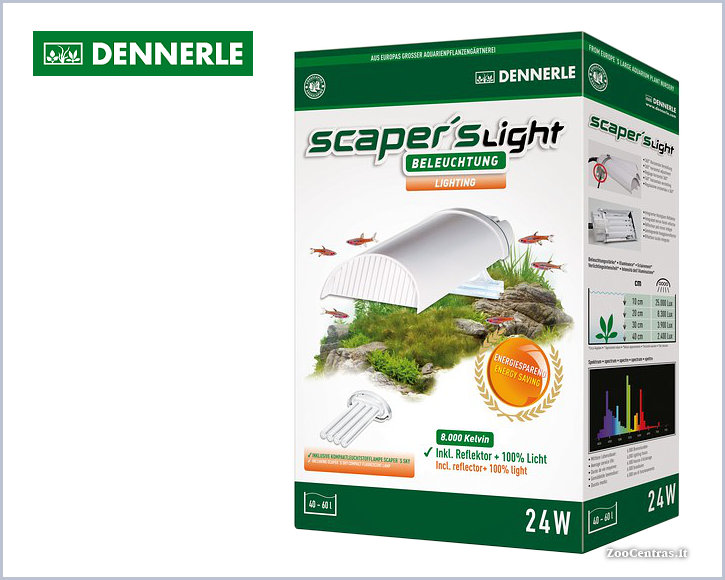 Dennerle - Scapers Light 24W, Mini šviestuvas su lempa
