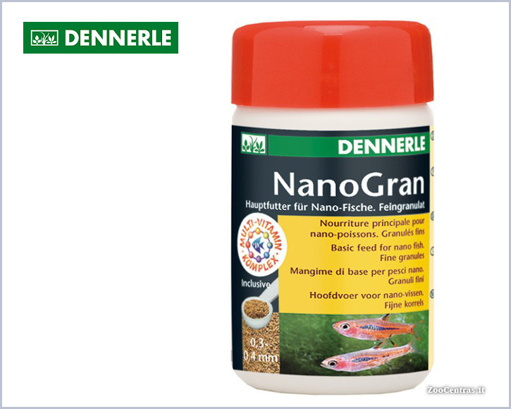 Dennerle - NANO GRAN, Pašaras tropinėms žuvims 100 ml / 55 g