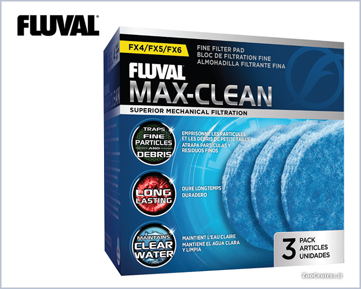 Fluval - Max-Clean, Filtravimo audinys FX4, FX5, FX6 (3vnt.)