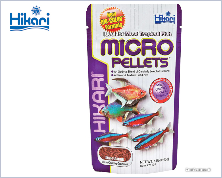 Hikari - Tropical MICRO PELLETS, Pašaras tropinėms žuvims 45 g