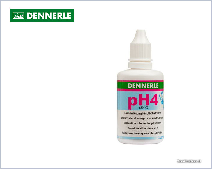Dennerle - 1445, pH elektrodų kalibravimo tirpalas pH 4.0 / 50 ml