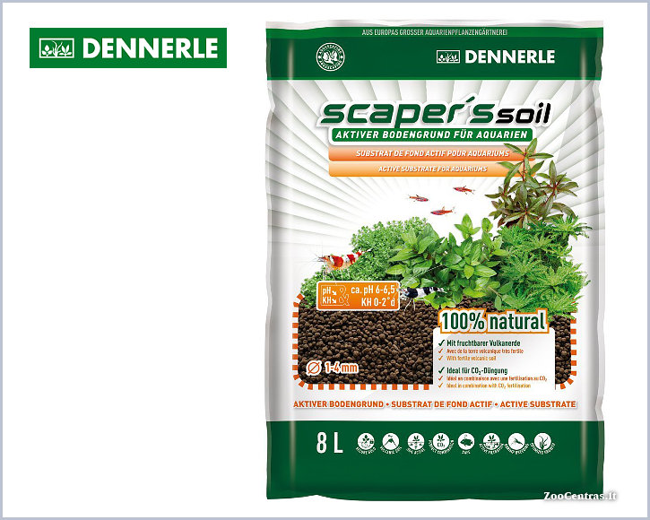 Dennerle - Scapers Soil, Substratas akvariumo augalams 8 L