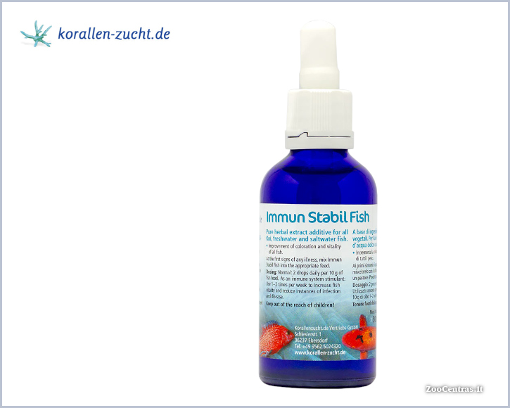 Korallen-Zucht Immun Stabil Fish, priemonė žuvų imunitetui, 50 ml