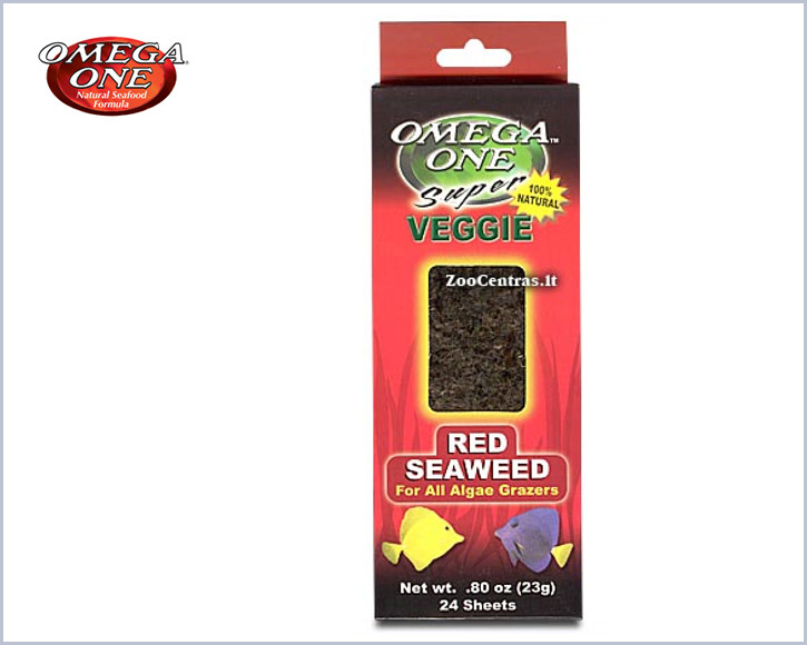 Omega One - Super Veggie, Raudoni jūros dumbliai 23 g / 24 lakštai
