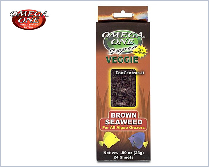 Omega One - Super Veggie, Rudi jūros dumbliai 23 g / 24 lakštai