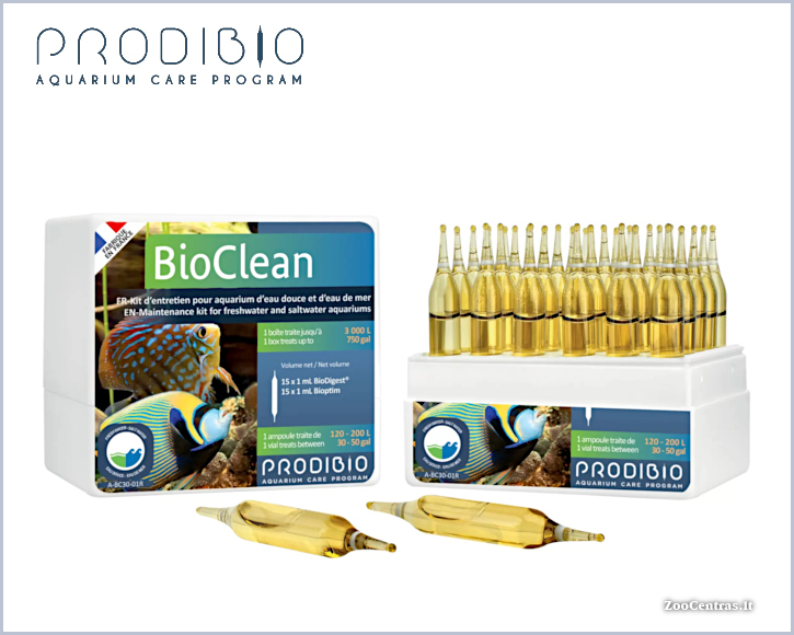 Prodibio - BioClean, Bakterijos ir mikroelementai 30 ampulių